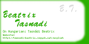 beatrix tasnadi business card